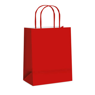 Sacola de Papel M 26x19,5x9,5 - Vermelha Rosa Colombiana - 10 unidades - Cromus - Rizzo em Oferta na Shopee