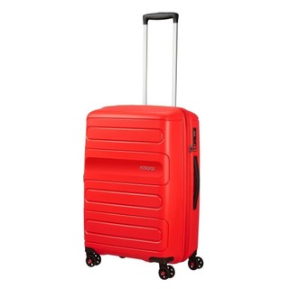 Mala American Tourister Sunside Média Vermelha Expansível com Cadeado TSA em Oferta na Shopee