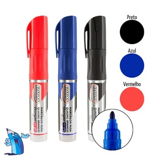 Marcador Quadro Branco Recarregável Caixa c/12 unidades BRW em Oferta na Shopee