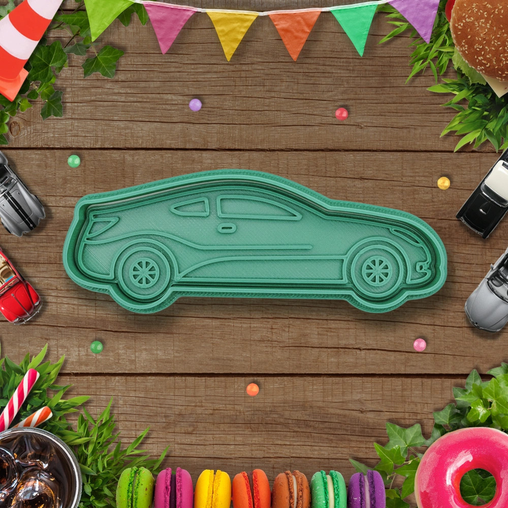 Cortador e Marcador de Biscoitos Carro Esportivo2 em Oferta na Shopee