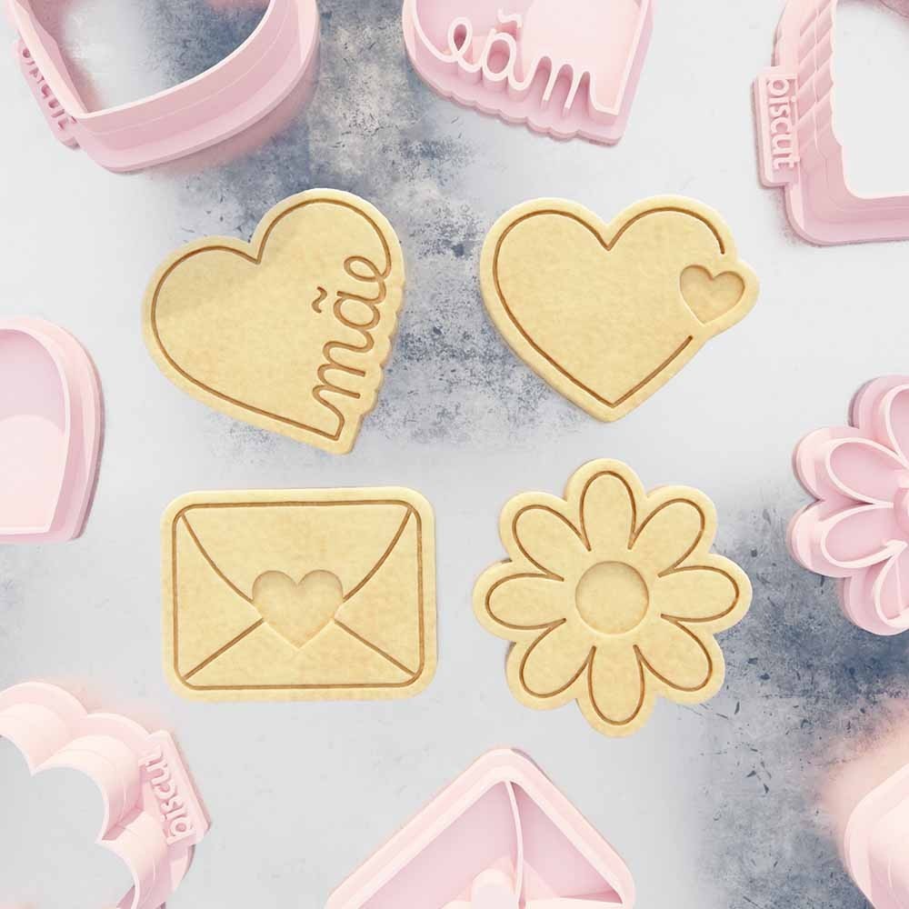 Carimbos + Cortadores Kit Dia das Mães 03 em Oferta na Shopee