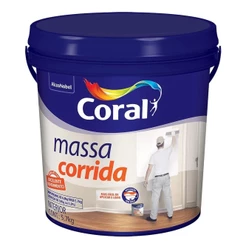 Massa Corrida PVA Coral Fácil Aplicação Lata Galâo 5,7kg