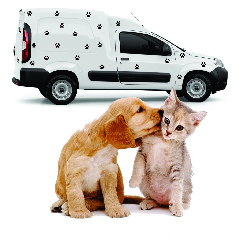 Kit Com 24 Adesivos Decorativos Patinhas Para Pet Shops Banho E Tosa Decoração Carros E Pet Shops Cães E Gatos (4cmx4cm) em Oferta na Shopee