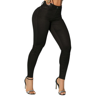 Calça Feminina Jeans Black Pit Bull Empina Bumbum Casual