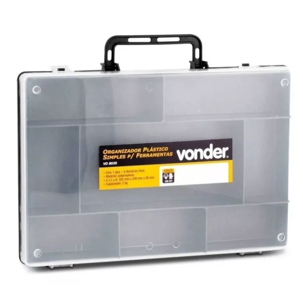 Maleta Plástica Organizador Ferramentas Parafuso Isca Vonder em Oferta na Shopee