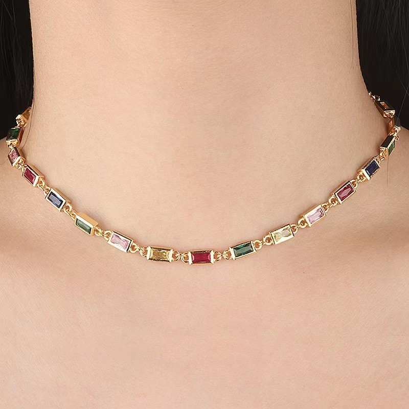 Colar Choker estilo ocidental Folheado banhado a ouro 18k a prata 925