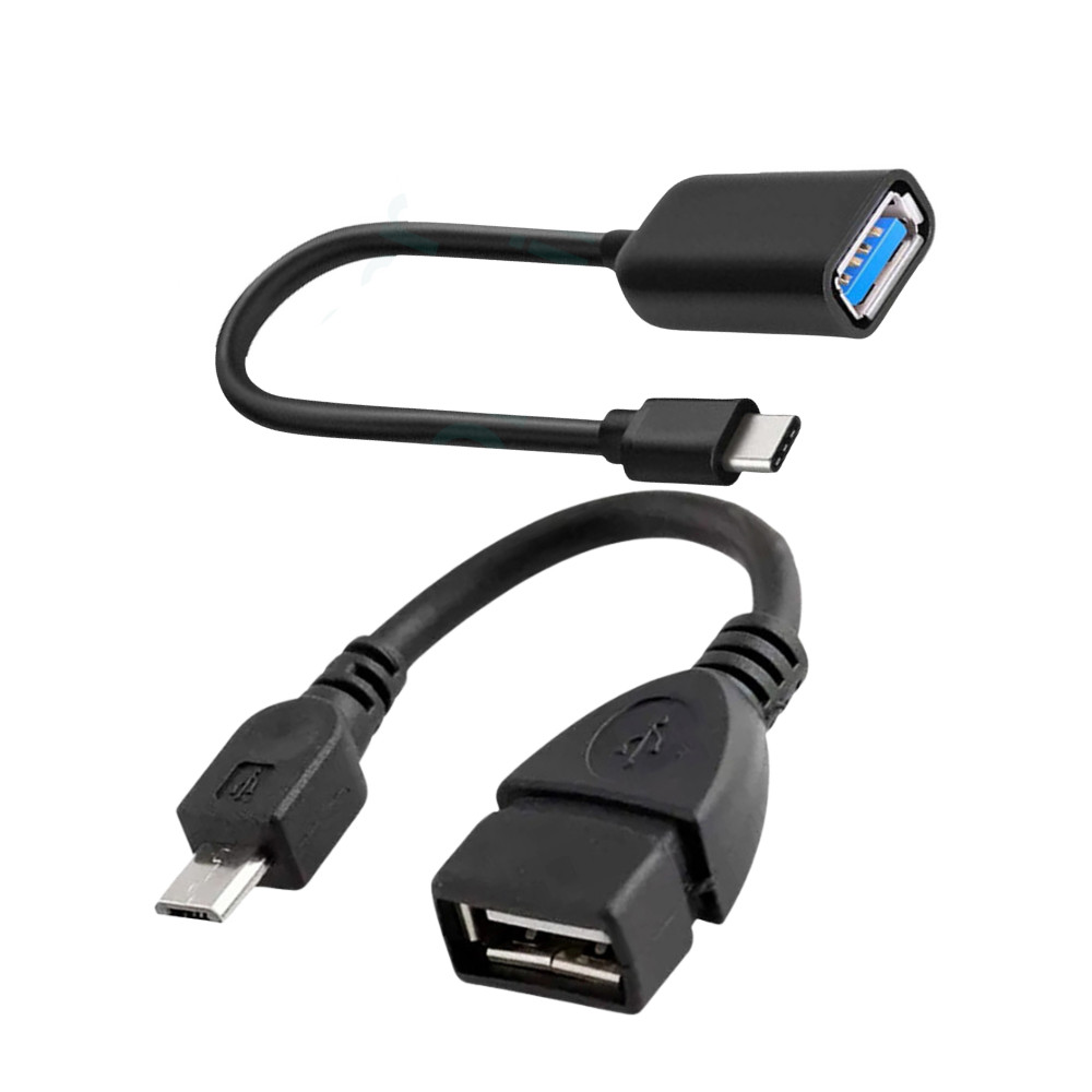 Kit 10 Cabos sendo 5 OTG V8 + 5 OTG Tipo C em Oferta na Shopee