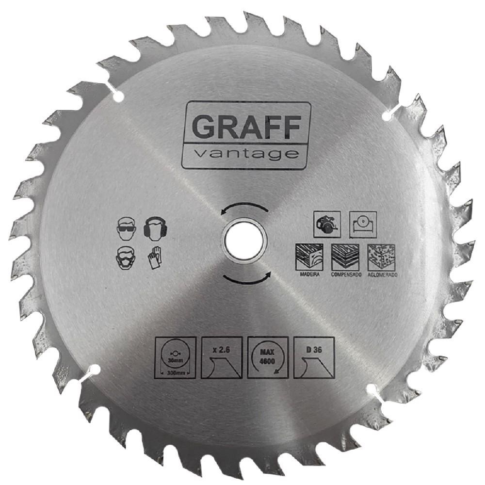 Serra Circular C/ Pastilha de Metal Duro P/ Madeira 12''36D (579,0014) - Graff Vantage
