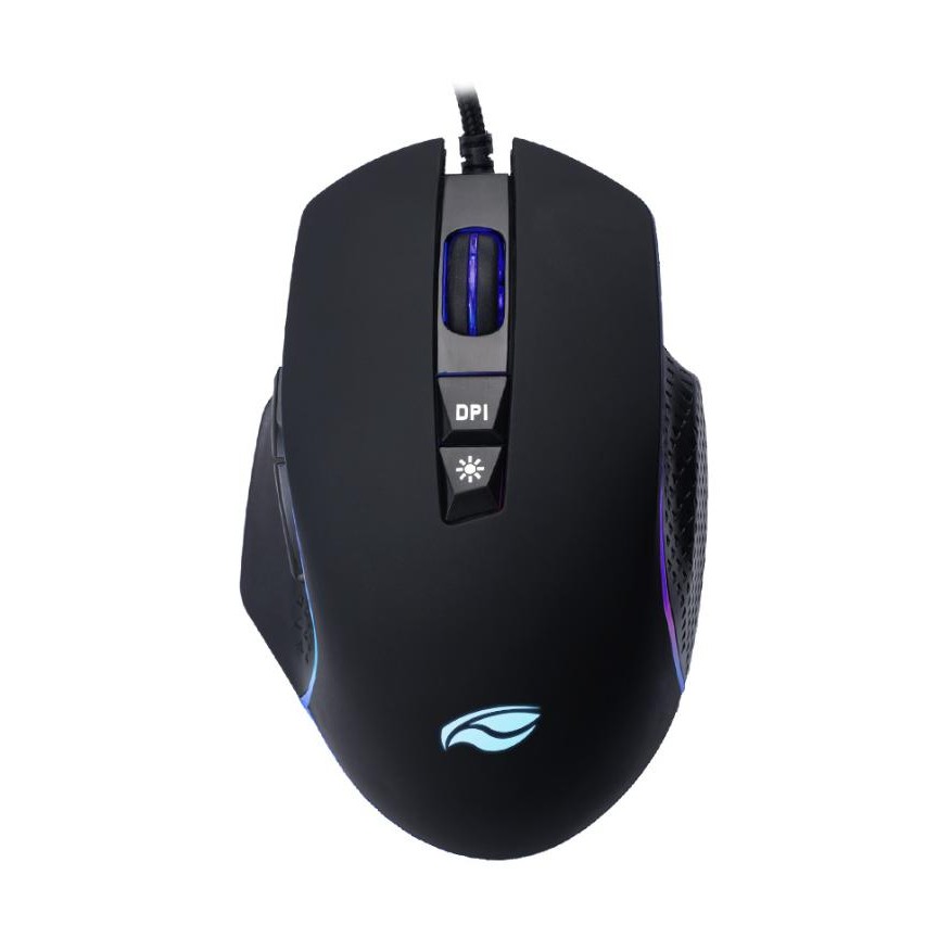 Mouse USB Gamer C3Tech Commander 6400Dpi 7 Botões com Iluminação LED RGB - MG-330BK