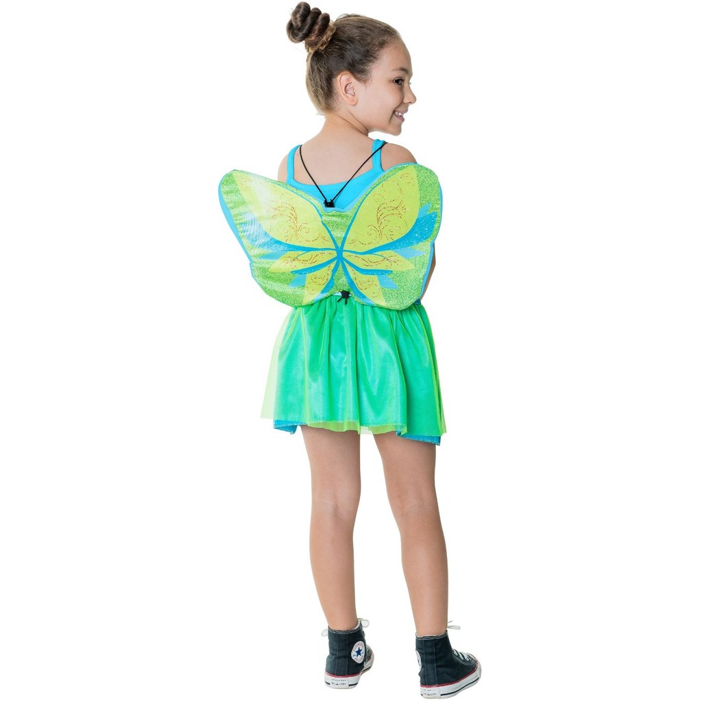 Fantasia Vestido Fada Sininho Tinker Bell Wendy Infantil  Carnaval Festa Peter Pan Menina Criança