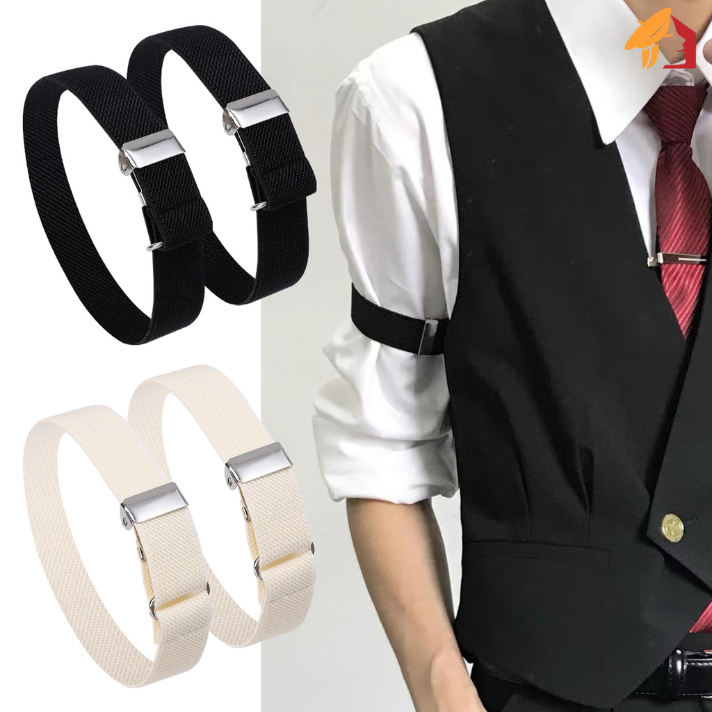 Anel De Ajuste De Manga De Jaqueta De Camisa Multifuncional-Alça De Braço De Fixação Premium Ajustável-Prendedor De Roup