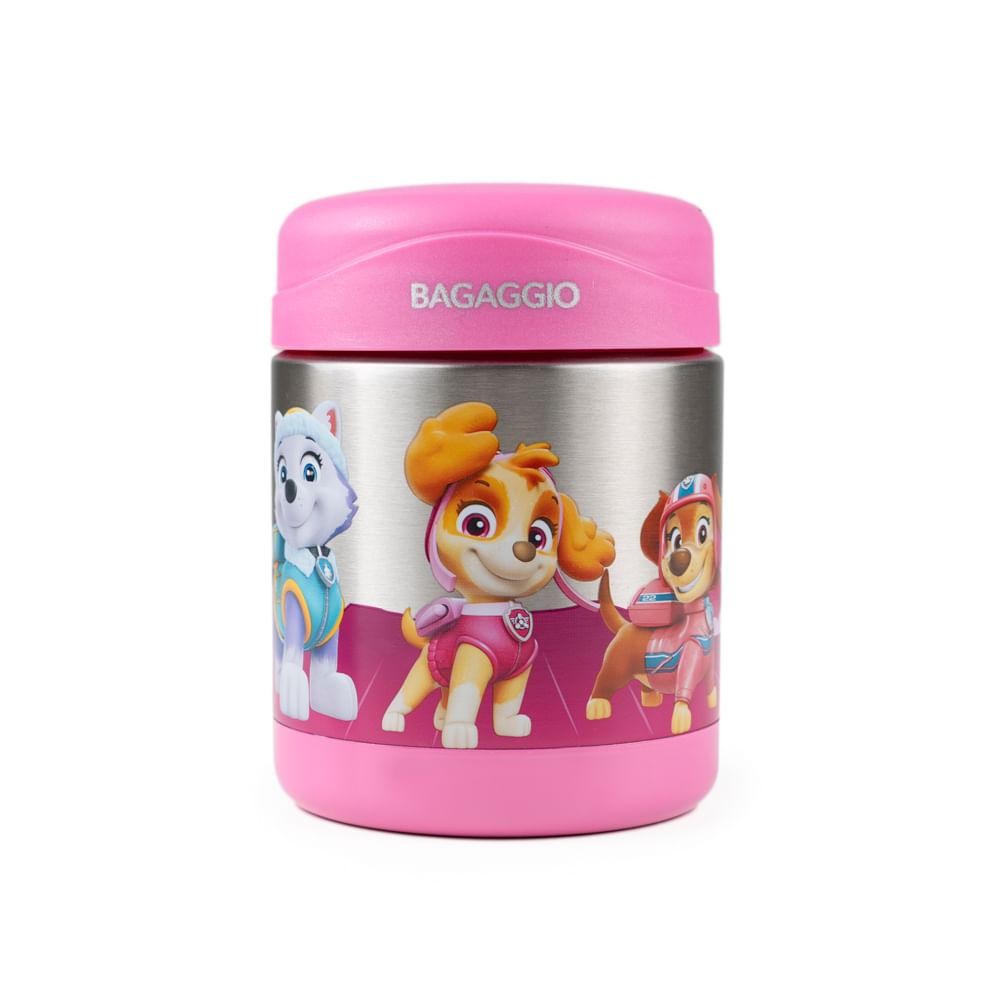 Pote Térmico Infantil 350 ml Skye e Equipe Rosa - Home & Living