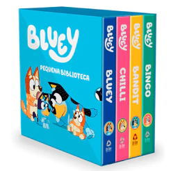 Bluey Pequena Biblioteca da Bluey - Box com 4 livrinhos