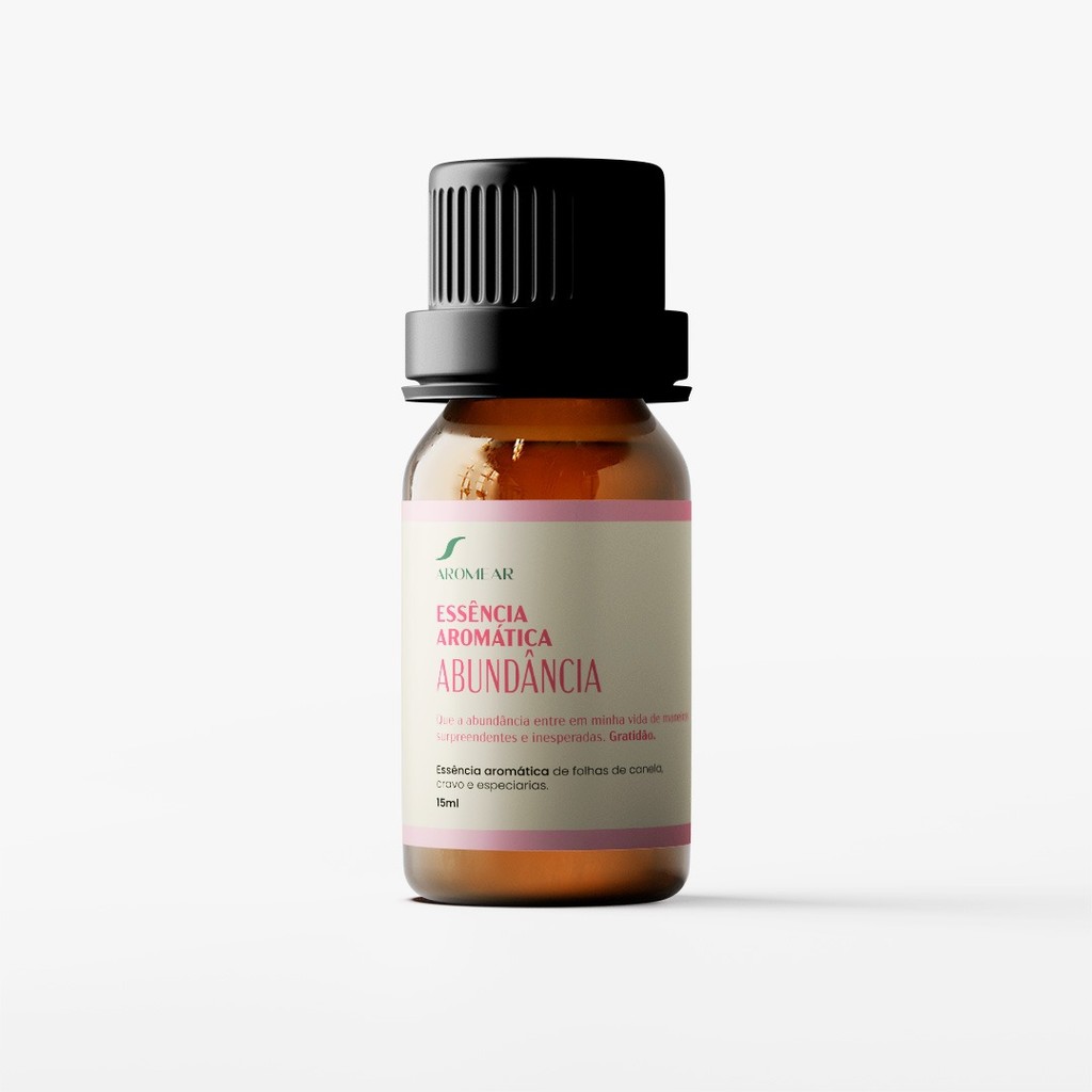 Essência ABUNDÂNCIA - Com Folhas de Canela, Cravo e Especiarias - 100% Vegano - 15ml
