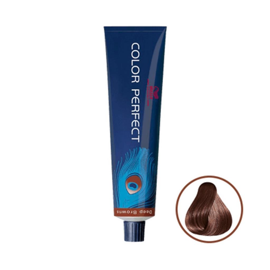 Coloração Color Perfect 6.7 Louro Escuro Marrom Wella Professionals 60g