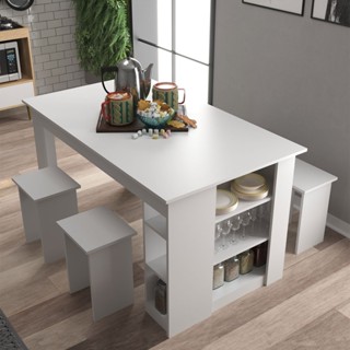 Mesa de Jantar 4 Lugares Esmeralda - Deibe Móveis em Oferta na Shopee