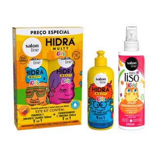 Kit com Hidra e Meu Liso Kids para Cabelos Lisinhos em Oferta na Shopee