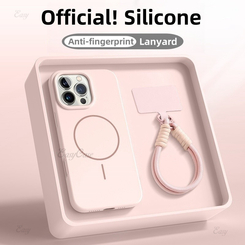 Nova Capa Anti-Impressão Digital Para iPhone 17 16 15 14 13 12 Pro Max Cordão 16pro Alça Magnética À Prova De Choque em Oferta na Shopee