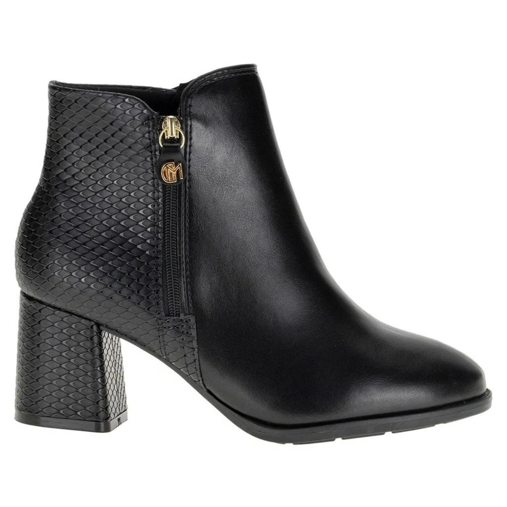Bota Preta Cano Médio Salto Baixo: Onde Comprar | BuscaProdutos