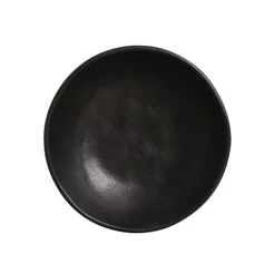 Conjunto com 6 Cumbucas Orgânico Preto Matte Ø17,5x5,5cm 520ml