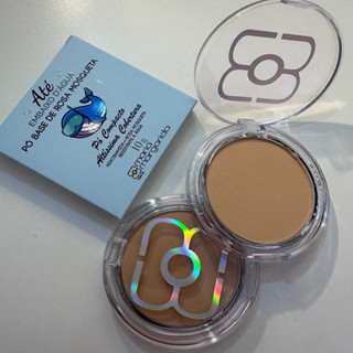 Pó Base Compacto De Rosa Mosqueta Altíssima Cobertura - Maria Margarida em Oferta na Shopee