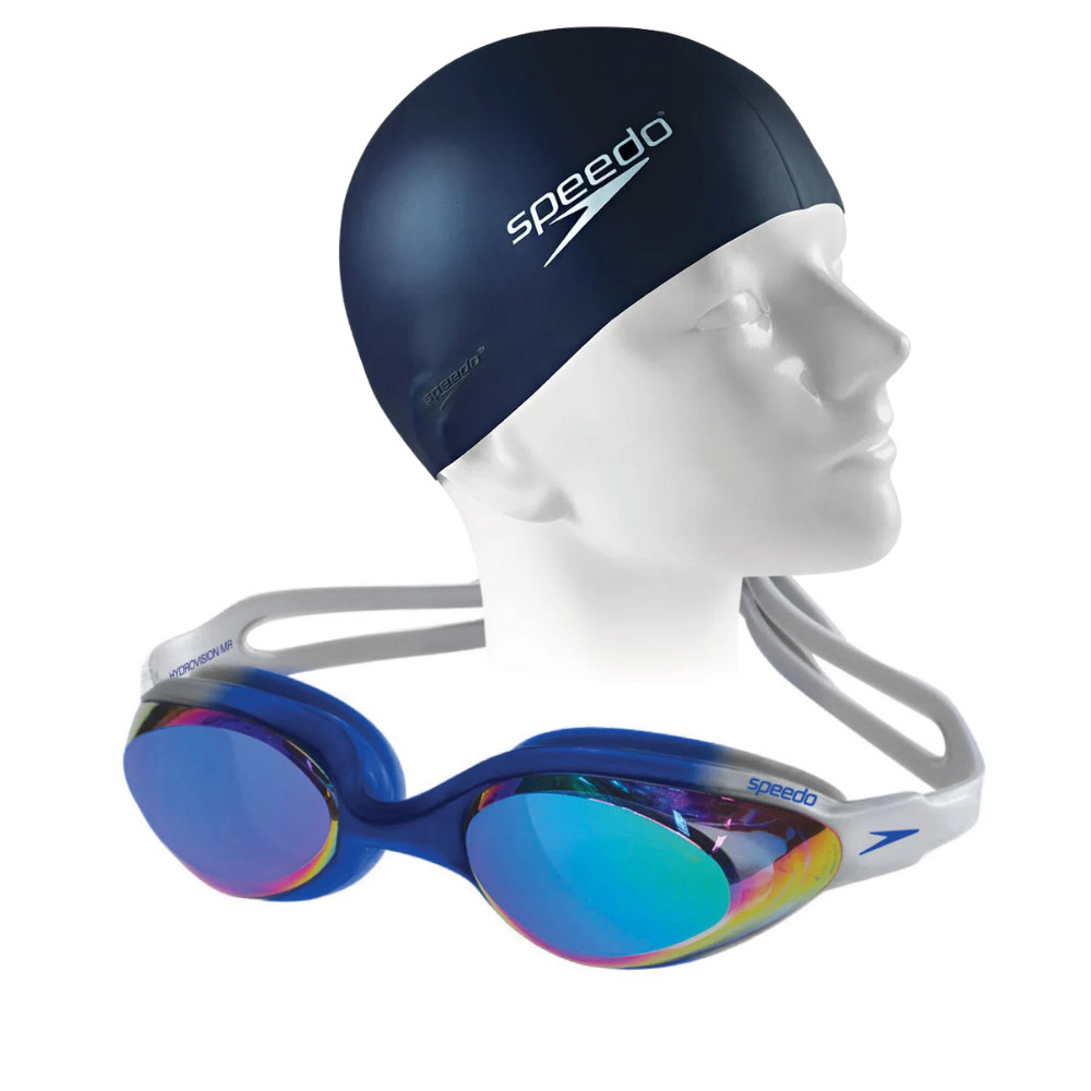 Óculos de Natação Speedo Hydrovision MR Endurance + Touca Silicone em Oferta na Shopee