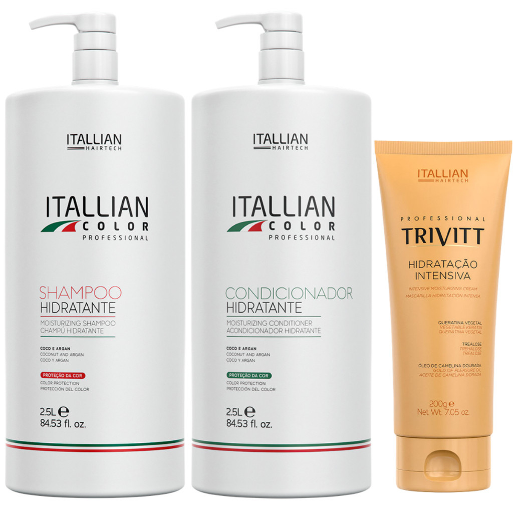 Shampoo Condicionador Itallian Color 2,5l + Hidratação 200ml