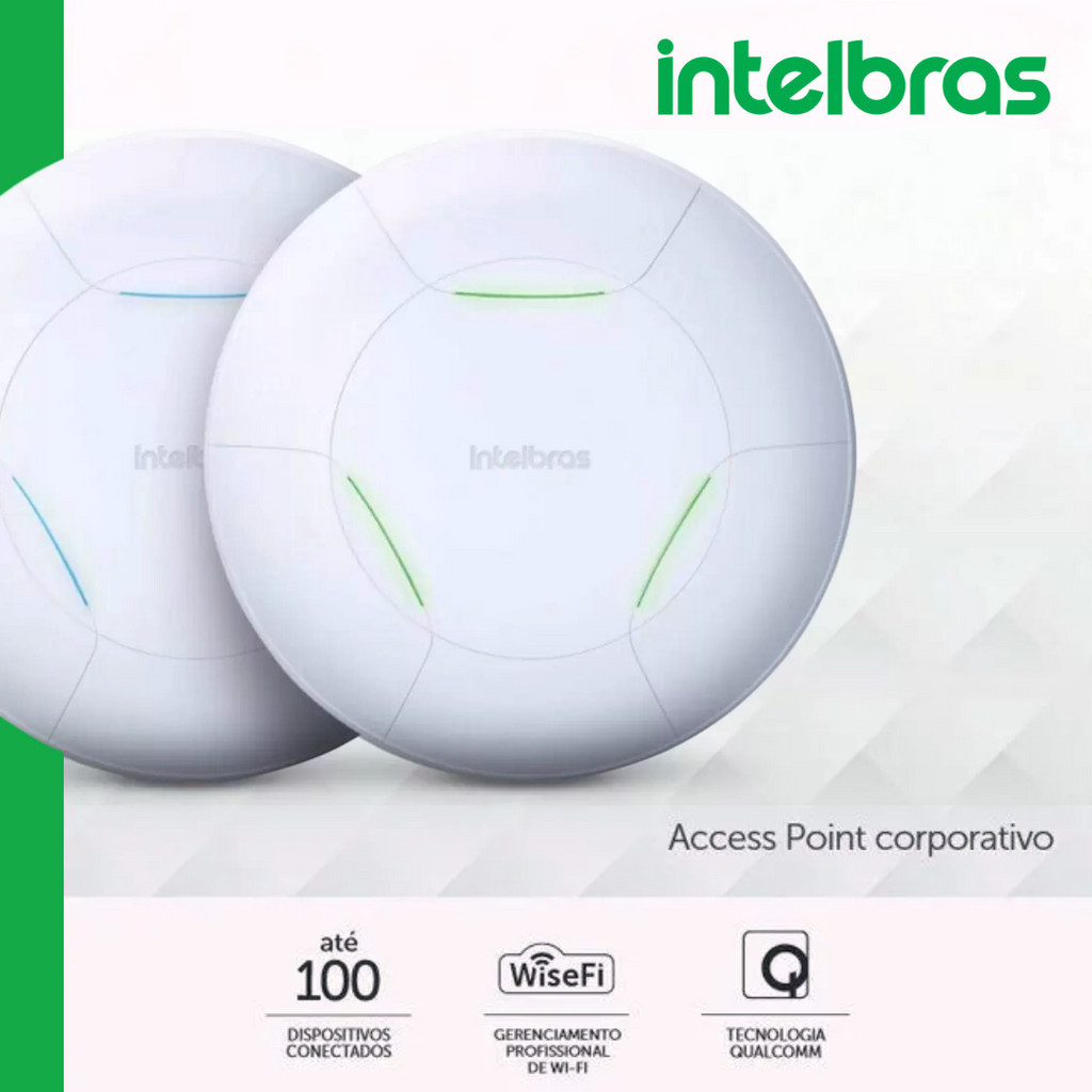 Roteador Access Point Corporativo Ap 310 Wi-fi Intelbras Branco Gerenciamento Centralizado Empresarial Teto Parede