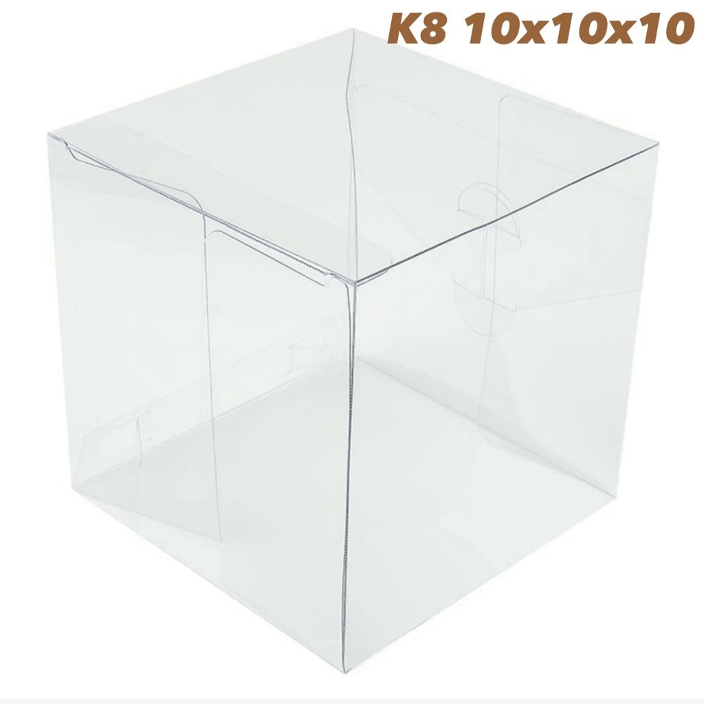 20~100 Caixa Cubo 10x10x10 Transparente Acetato ASSK k08 em Oferta na Shopee