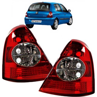 PAR Lanterna Traseira Clio Hatch 2003 2004 2005 2006 2007 2008 2009 2010 Fumê