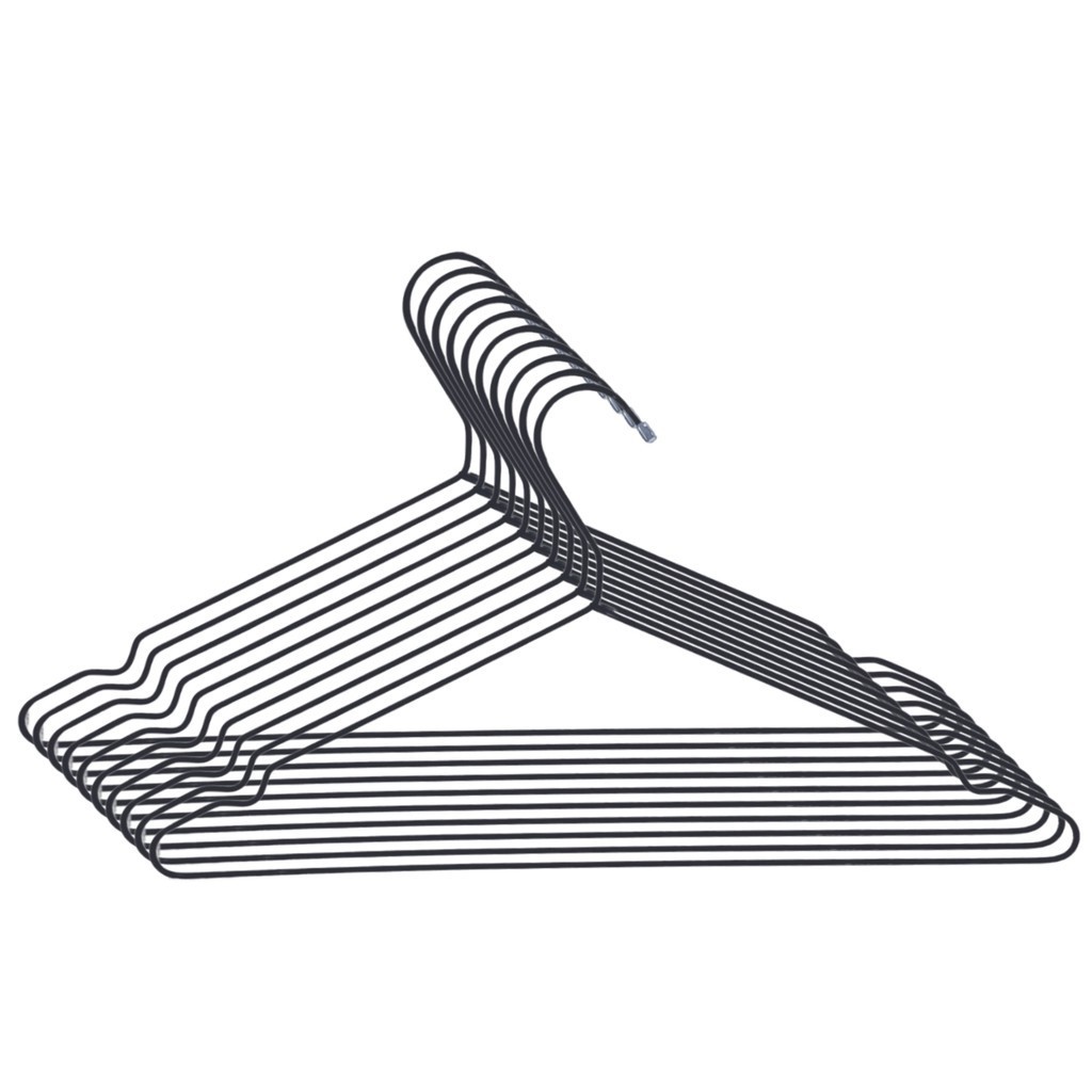 Conjunto Com 10 Peças Cabides De Aço Inox Versátil Organizador Elegante Closet em Oferta na Shopee