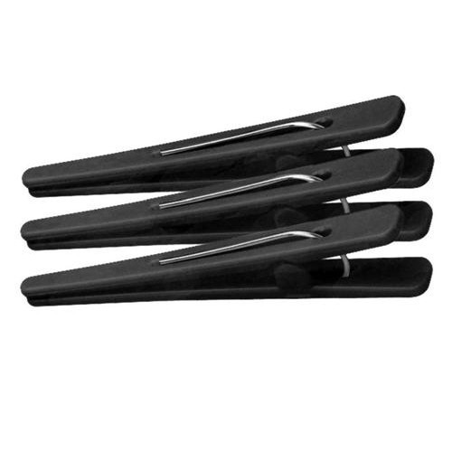 Kit Prendedor Cabelo Plástico Clip Piranha Cabeleleiro C/ 12