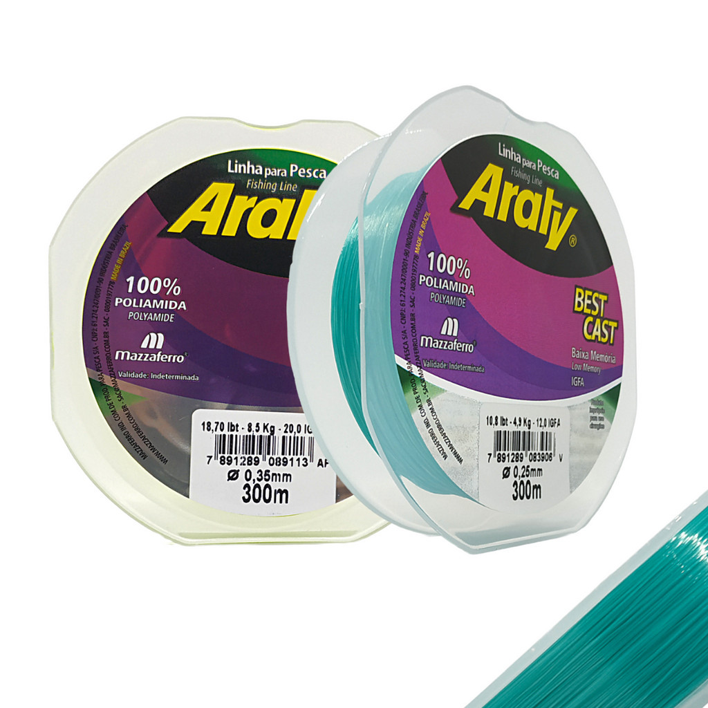 Linha Monofilamento Araty Best Cast - 300m Verde