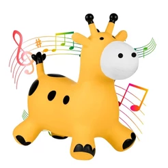 Girafinha Upa Upa Inflável Musical Criança Procotó Cavalinho Com Som Pula Pula Divertido - Bee Toys