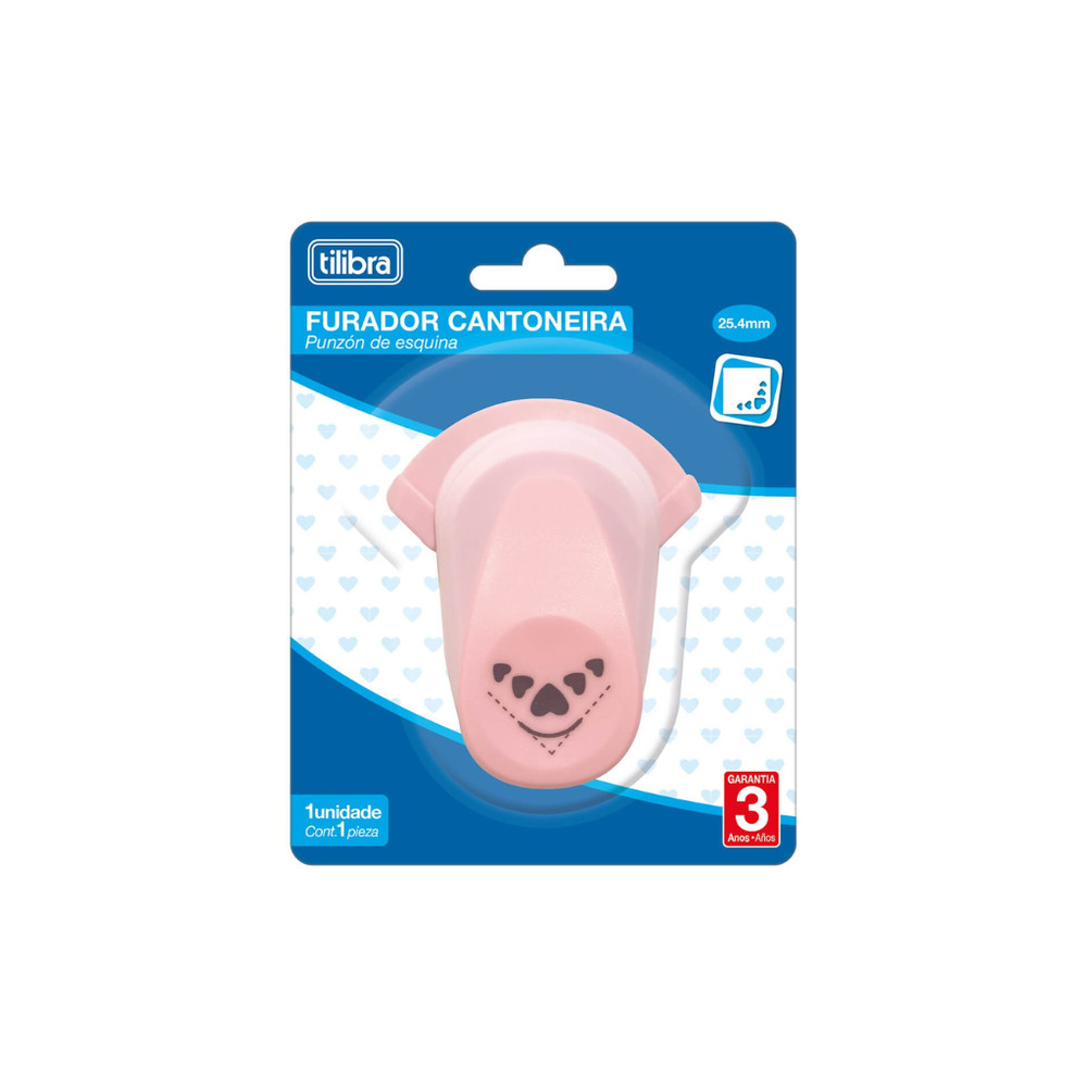 Furador Cantoneira Coração Tilibra