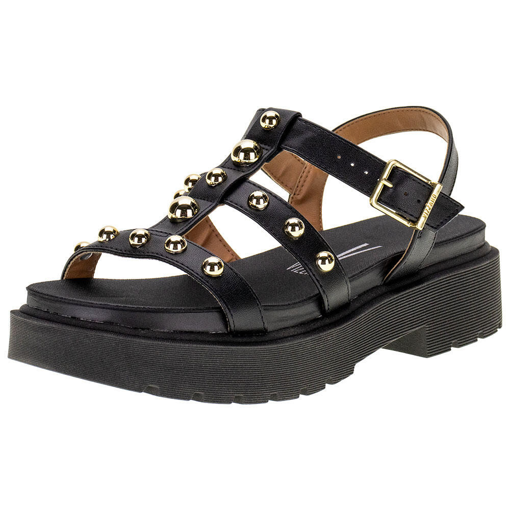 Sandália Feminina Salto Grosso Vizzano 6499110 em Oferta na Shopee