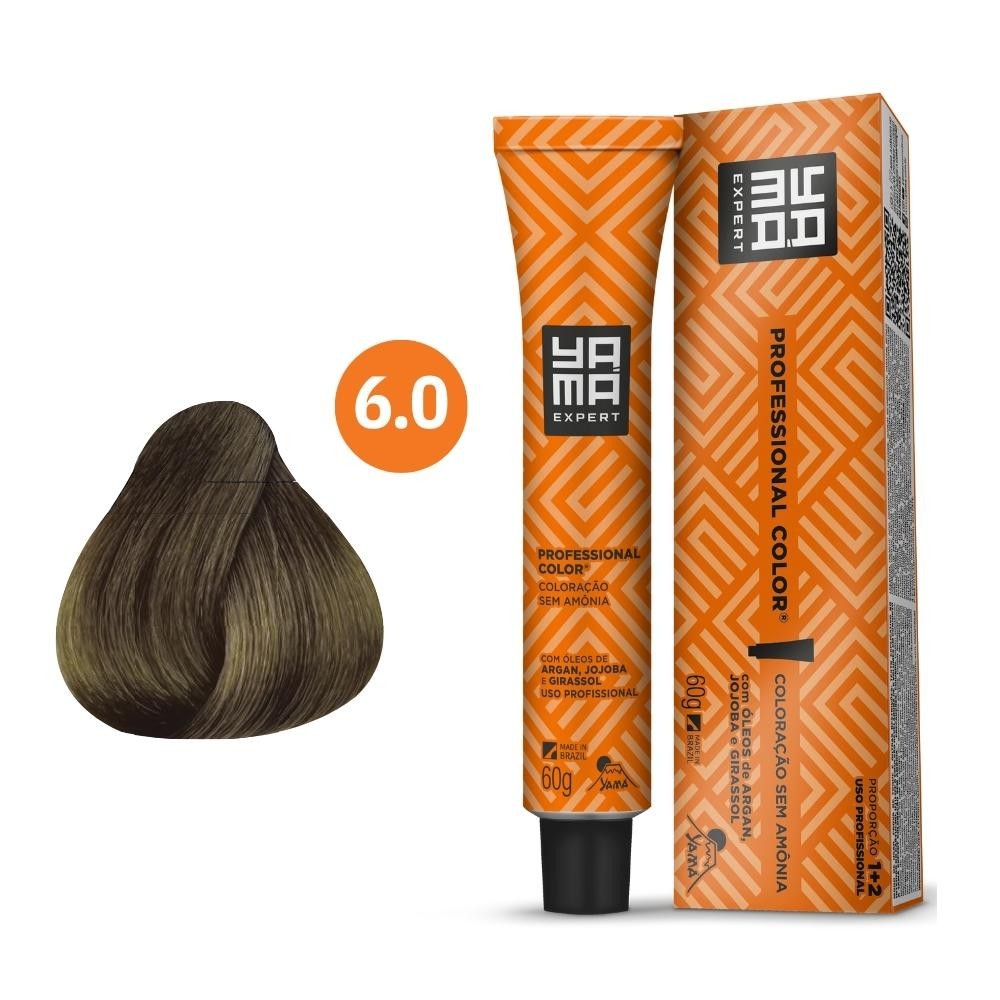 Tonalizante Professional Color N. 6.0 Louro Escuro - Yamá em Oferta na Shopee