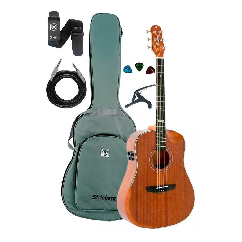 Violao Eletrico Strinberg Sd301hcr Galaxy Mahogany Satin Mgs em Oferta na Shopee