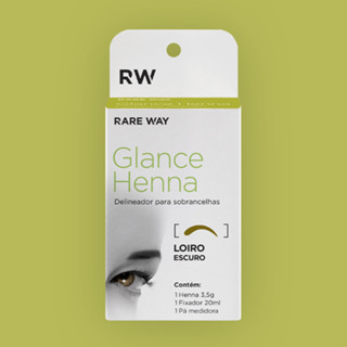 Henna para Sobrancelhas Glance Loiro Escuro Rare Way