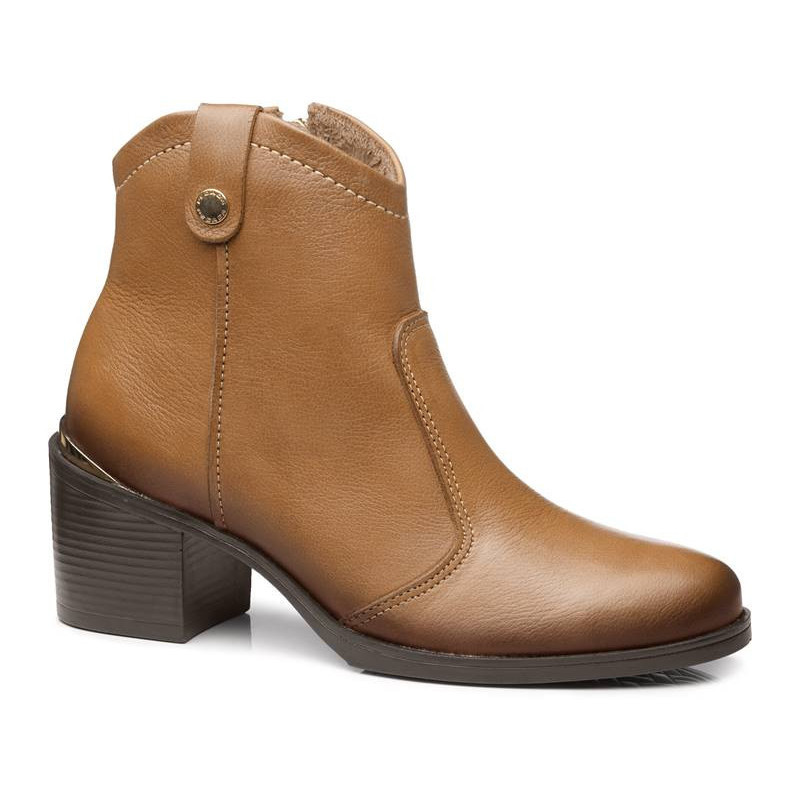 Bota Coturno Feminina Pegada Texana Cowboy Rodeio  Western Country Couro