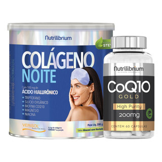 Colágeno Noite 200g Com Verisol + Coenzima Q10 Gold 60 Caps em Oferta na Shopee
