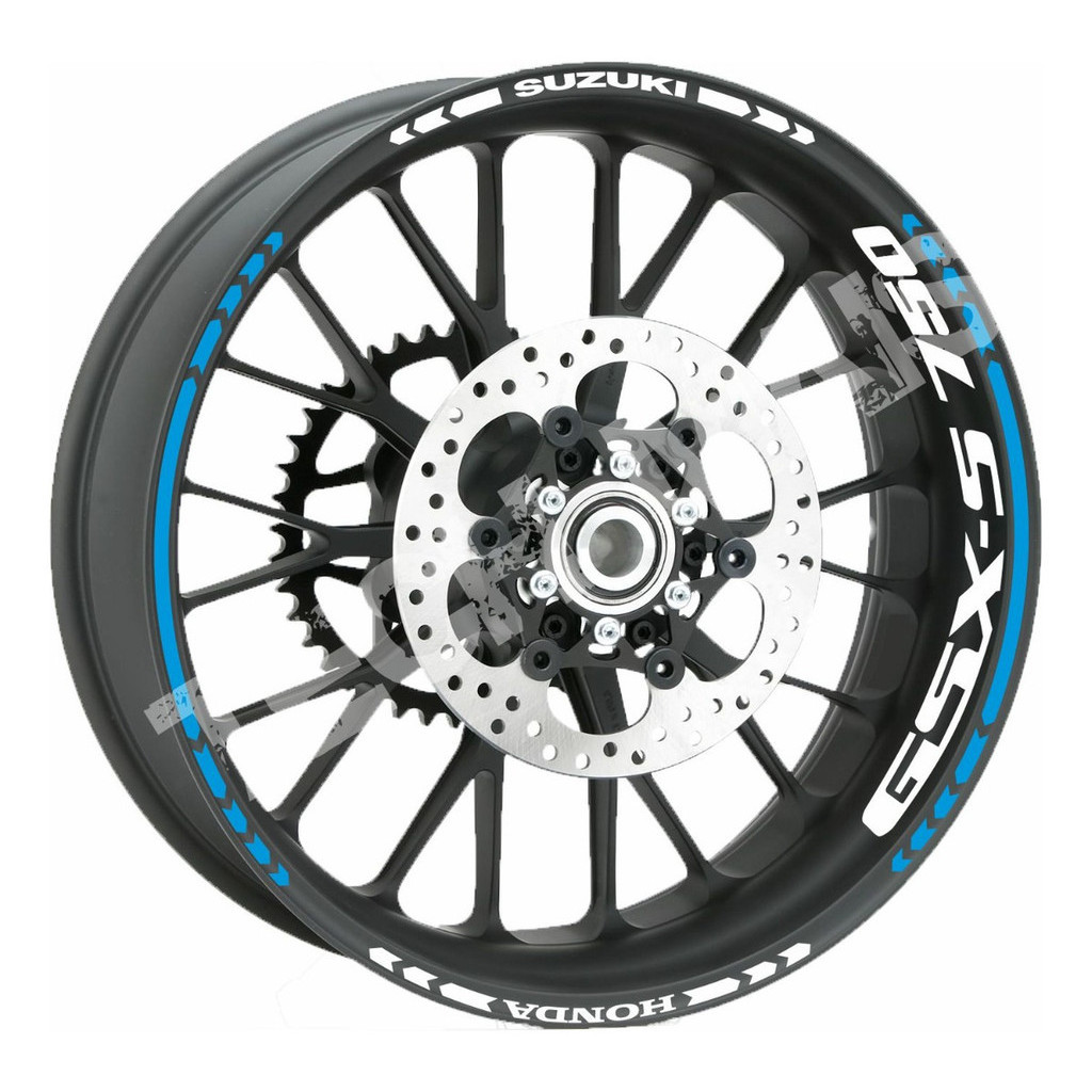 Kit Adesivos Refletivo De Rodas Frisos Moto Suzuki Gsx-s 750 gsx s750 gsxs750 gsxs 750