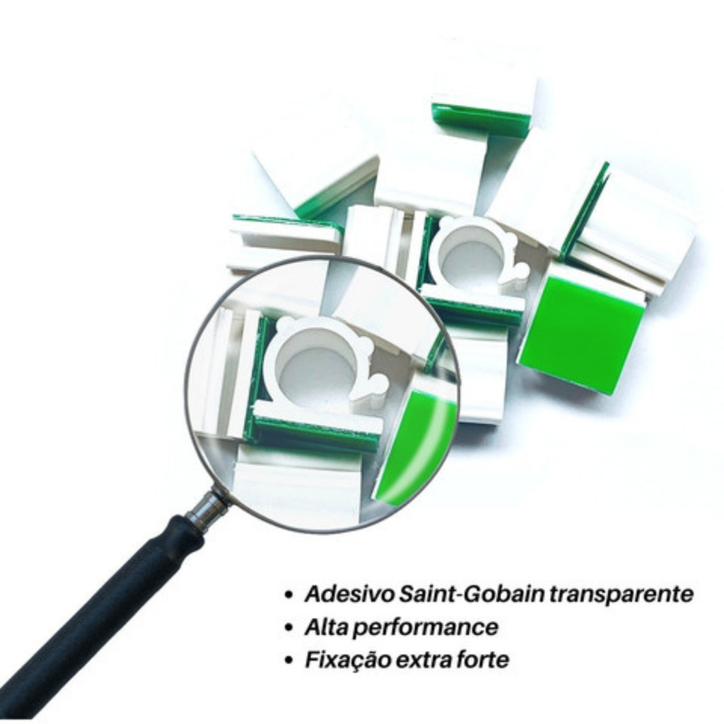 Kit 10 Passa Fios Organizador De Cabos Mesa Escrivaninha