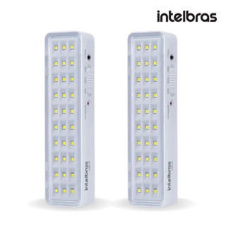 Kit Com 2 Unidades Luz de Emergência Luminária Lea 31 Led 1w Bivolt Lítio Intelbras Super Slim Emergencial Autônoma em Oferta na Shopee