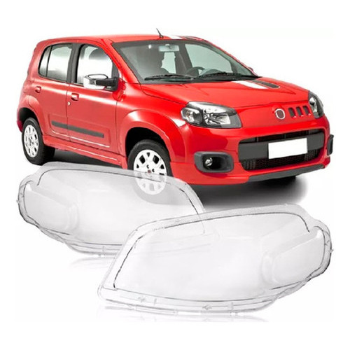LENTE FAROL UNO VIVACE WAY ATTRACTIVE 2010 A 2016 LADO ESQUERDO OU DIREITO - Spare Parts and Accessories for Vehicles