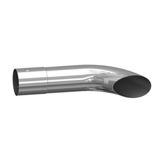 PONTEIRA ESCAPAMENTO CAMINHÃO CROMADA SPORT 2.5 POLEGADAS - 30 CM em Oferta na Shopee