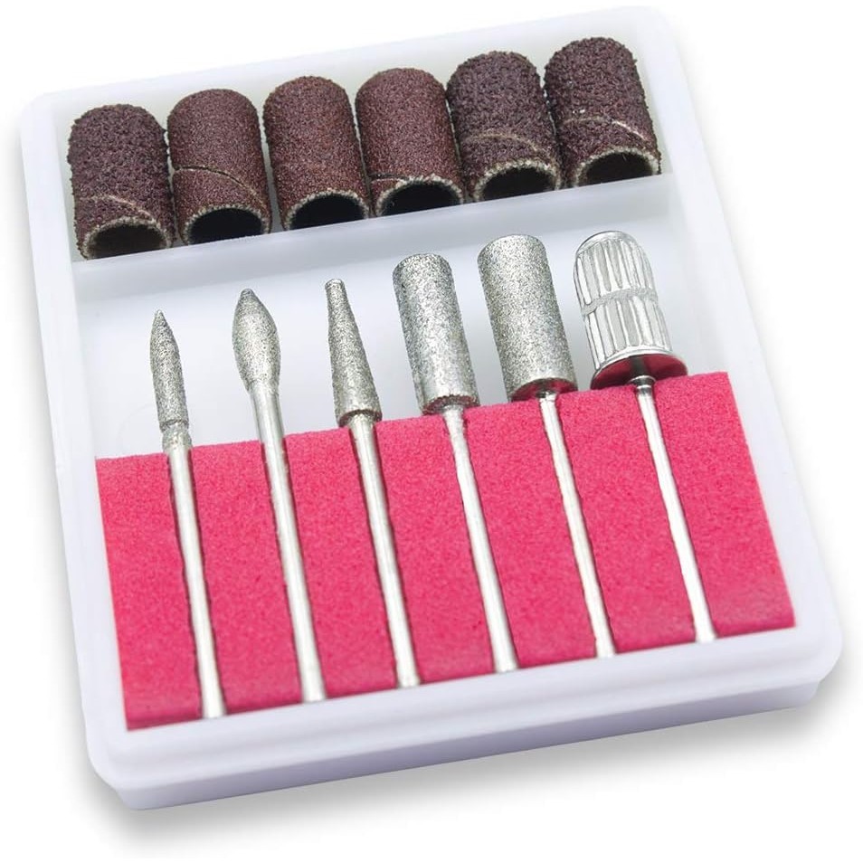 Kit 6 Brocas De Lixa Elétrica Unhas Manicure 6 Refis de Lixas Para Manicure Nail Designer