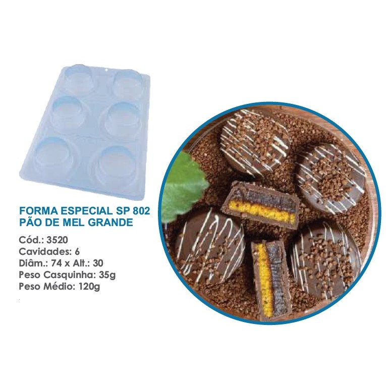 Forma Bwb Sp 802 Pão De Mel Grande Silicone 3 Partes  Profissional Cod-3520-3685  (Sp Especial) em Oferta na Shopee