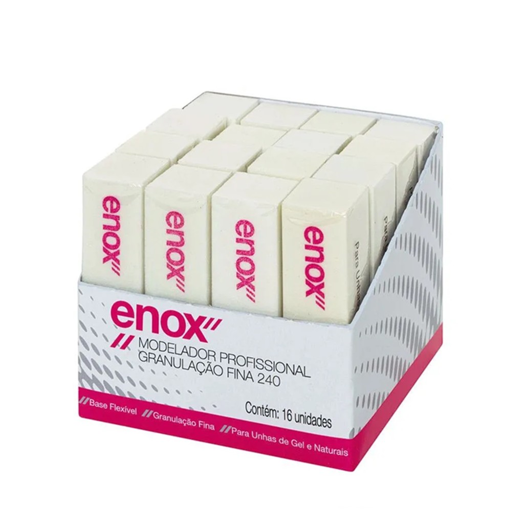 Bloco Modelador De Unha Gran. Fina Com 16 Unidades  - Enox