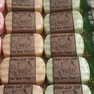 Rótulos  / faixa embalagem para Sabonete, personalizada em papel kraft..Para,clientes,Casamentos,Lembrançinhas... em Oferta na Shopee